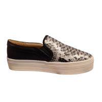 Zapato mujer planos, mocasín casual, primavera verano, negros y blancos, punta redonda - details 3