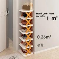 Nuevas Organizadoras De Zapatos Racks Desmontables Ahorra Espacio En El Hogar Estante Multicapa Para Zapatos Color Caja Simple - details 1