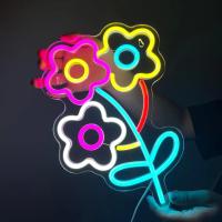 Señal De Neón Dimmable Con Tres Flores Para Decoración De Pared Habitación Fiesta Tienda Club Bar Decoración De Juego Regalo De Cumpleaños Arte - details 5