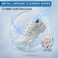 Bolsa De Limpieza Para Zapatos Con Cierre De Cremallera Lateral De Velours De Chiloé Bolsa De Lavandería Para Zapatillas De Fibra Fluffy Portátil - details 0