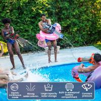 Gatling Pistola de agua eléctrica, pistola de agua eléctrica de doble cañón, emisión de luz, módulo de batería recargable incluido, pistola de agua eléctrica para adultos y niños - details 5