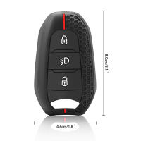 Funda De Llave De Coche En Silicona Para Peugeot 308 408 508 2008 3008 4008 5008 Para Citroen C4 C6 C3-XR Accesorios De Repuesto - details 5