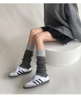 Calentadores De Piernas Lolita Para Mujer Estilo Coreano Otoño Invierno Tejidos a Mano Cubren El Pie Socks JK Y2k Punk Gótico Leggings Boot Cuffs - details 5