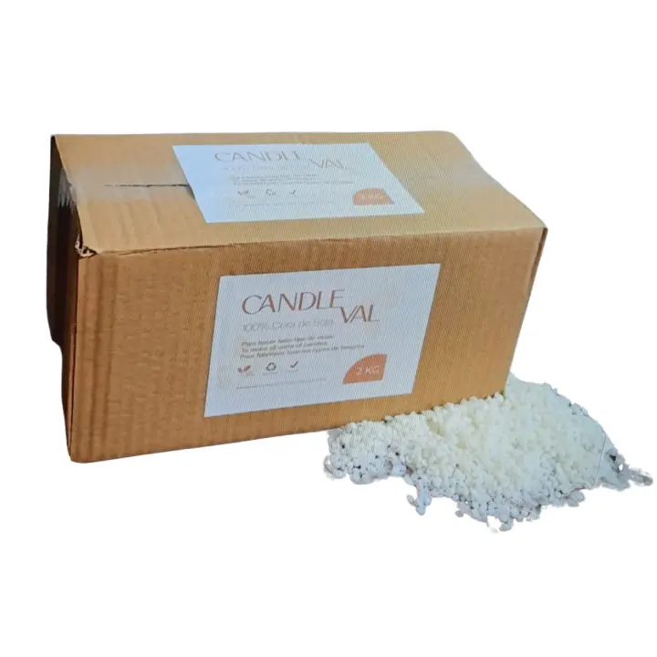 Candleval Cera de Soja 10 Kg Bajo Punto de Fusión Vela en Botes Microondas España - 1