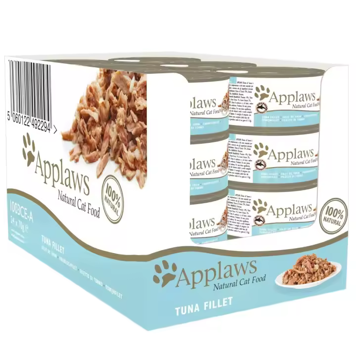 Applaws Cat Filete de Atún Latas para Gatos - 24 unidades x 70gr - 1