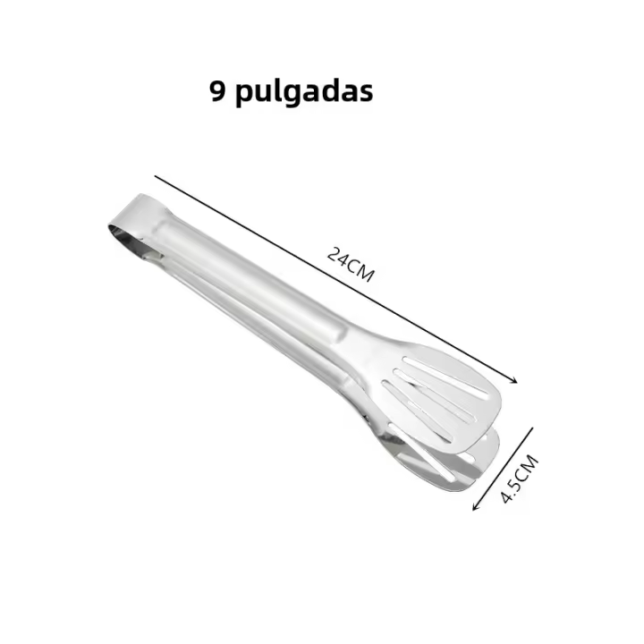 Pinzas De Barbecue De Acero Inoxidable Para Alimentos Pinzas De Carne De Asado Salad Y Steak Utensilios De Cocina Longas Pinzas De Servicio - 1