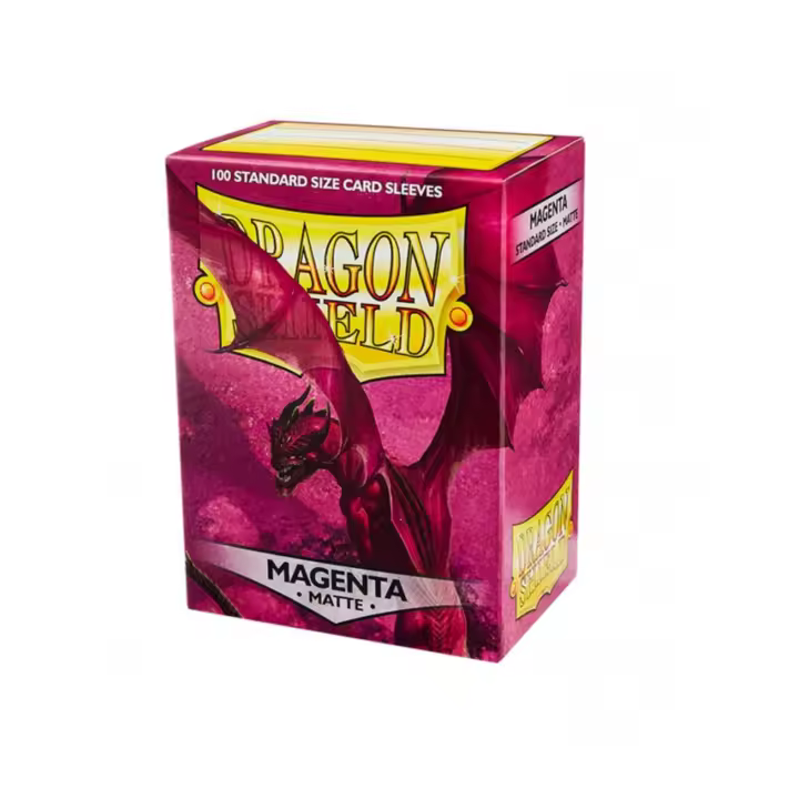 Fundas Dragon Shield Tamaño Standard (63x88mm) - Magenta Mate (100) accesorio para cartas coleccionables. Blackfire - 1