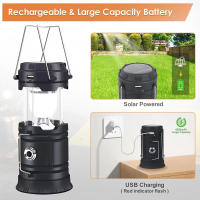Lámpara Multifuncional Solar Portátil Para Camping Impermeable Luz De Emergencia Con Fuente De Energía LEDLinterna Portátil Para Acampar - details 6