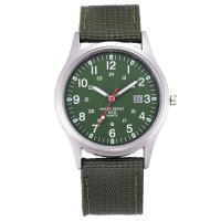 Reloj De Cuarzo Para Hombre Negro Con Correa De Nylon Militar Deportiva Moda Cuadro De Numeros Arábigos Clavija De Hebilla - details 18