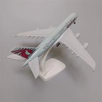 Modelo De Avión De Aleación De Metal Qatar Classic Airways 380 20cm Con Ruedas De Aterrizaje Juguetes Y Regalos Para Jóvenes - details 2
