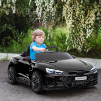 HOMCOM Coche Eléctrico AUDI RS e-tron GT para Niños de 3-5 Años Coche de Batería 12V con 2 Motores Mando a Distancia Faros LED Bocina Música USB y Apertura de Puerta 3-5 km/h 103x58x41 cm - details 1