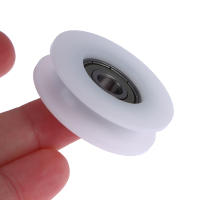 Rodamiento De Cadena De Acero 608ZZ 8x40x11.5MM Para Linea De Plástico POM Con Envolvente De Cinta Adhesiva U Groove Blanco - details 4