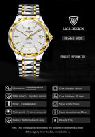 Reloj Mecánico LIGE Para Hombre Lujo Acero Inoxidable Resistente Al Agua Con Caja Reloj De Pulsera Automático Casual De Moda - details 9