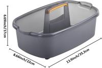 Caddy De Limpieza Con Manija Organizador De Suministros De Limpieza Portátil En Plástico Para Ducha Baño Cocina - details 2