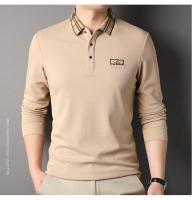 Camisa Polo De Lujo Para Hombre Con Bordado Estilo Casual Primavera Otoño Cuello Redondo Manga Larga Moda Negocios Paul - details 20