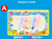 Manta De Dibujo Con Agua 8 Tipos Y 2 Bolígrafos Juguete Educativo Para Niños Tablero De Dibujo Portátil Alfombra De Pintura Con Agua Libros De Colores - details 2