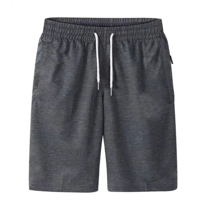 Shorts Deportivos Para Hombre Con Bolsillo Y Cierre De Cuerda Estilo Playa Verano Trousers Delgados Con Bolsillo Cerrado Pantalones Sueltos - 1