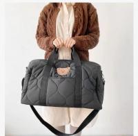Bolso De Diáspito Grande Y Capacitivo De Otoño E Invierno En Negro Para Mamá Bolso De Viaje Adecuado Para El Día a Día Y Uso Diario - details 3