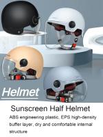 Casco De Bicicleta Para Adultos Ligero Y Cómodo Con Gafas Adecuado Para Motocicleta Vehículo Eléctrico Montaña Casco De Seguridad - details 2