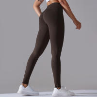 Leggings De Yoga Para Mujer Cintura Alta Levantamiento De Caderas Gimnasio Sin Costuras Pantalones De Deporte Fitness Running - details 89