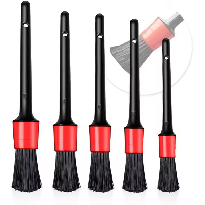 Juego de 5 pastillas para detalles de Automóviles, Juego de cepillos limpadores, freno para ruedas de limpiezas de motortetas y automóviles - 1