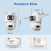 Cámara PTZ 4K 10MP Dual Lente AI Detectar Humanos ONVIF 2.4G/5G WIFI Vigilancia CCTV Seguridad O-Kam pro Doméstica Y Exterior Resistente Al Agua - details 1