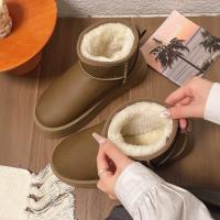 Botas De Nieve Para Mujer Invierno 2025 Edición Coreana De Peluche Alta Calzado Casual Cálido Con Forro De Algodón Grueso - details 7