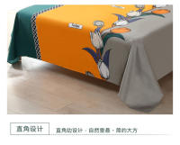 Sábana Plana De Poliéster Y Algodón Moderna 1Pc Textil Para Cama Sin Fundas De Almohada Tamaño Single Queen King Para Hogar - details 9