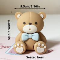 Topper De Pastel Oso Azul Para Fiesta De Cumpleaños Bebé Decoración De Fiesta Con Bolas De Oso Teddy Tema Oso Mini Para Niños - details 17