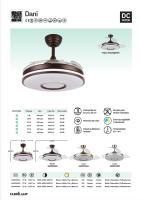 FABRILAMP VENTILADOR DANI 72W 7200LM CUERO 3 ASPAS DESPLEGABLES 108D 3000-4000-6000K REMOTO, MEMORIA Y TEMPORIZADOR 24 Ref. 165391414 - details 0