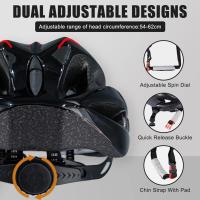 Casco de Bicicleta con visera Ligero con Gafas magnéticas, unisex, tamaño ajustable, para hombre y Mujer - details 2