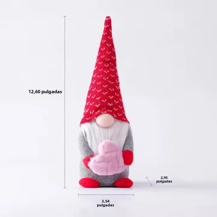 Muñeco De Tela Hecho a Mano Sin Cara Para Decoración De Casa Y Regalos De San Valentín Muñeco De Nada Rudolph Ornamento De Boda - 1