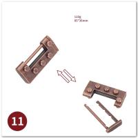 Juguete De Lógica Para Adultos Metálico De Aluminio 3D Juego De Desbloqueo De Cerraduras Laberinto Juguete De Resolución De Puzzles - details 1