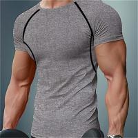 Camiseta De Compresión Para Hombre Fitness Running Deporte Acuático Secado Rápido Camiseta Deportiva Casual Manga Corta Primavera Verano - details 13
