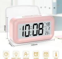 Reloj despertador digital con badería, función de repetición, - details 0