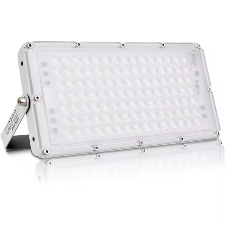 100W LED reflector 8000lm luz de seguridad impermeable IP66 6500K blanco frío, proyector LED al aire libre para alumbrado público, garaje, pasillo, jardín - 1