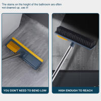 Cepillo De Limpieza Para Piso Y Baño Con Mango Largo 2 En 1 Cepillo De Azulejos Y Escobilla Para Ducha Herramienta De Limpieza Eco-amigable - details 3