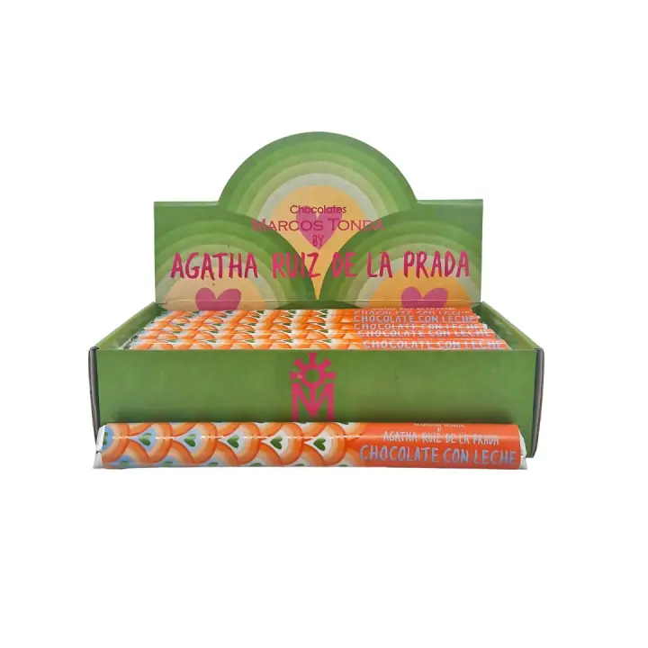 Pack 24 unidades de Chocolatinas de Chocolate con leche , 30gr by Agatha Ruiz de la Prada - 1