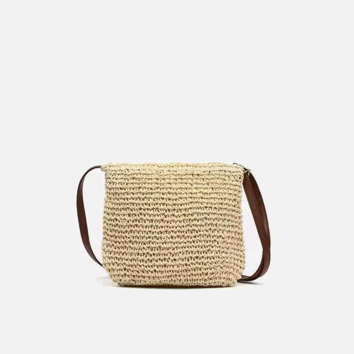 Misako Tilly bolso bandolera efecto rafia Raffia / Playa - 1