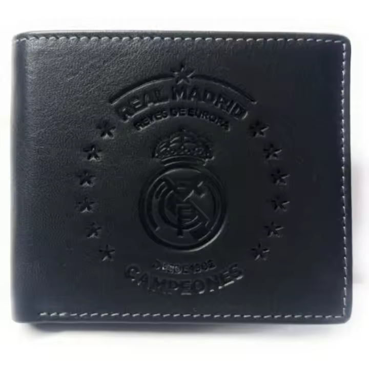 Billetera de Piel con Monedero Real Madrid Reyes de Europa Negra 87558 - 1