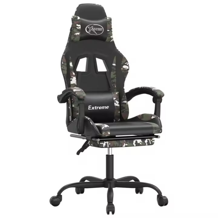 Silla Gaming de masaje Negro y Rojo Vino - 1