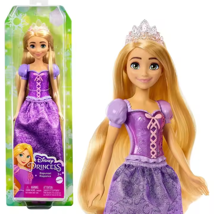 Disney Princess Rapunzel Muñeca princesa película Enredados, juguete +3 años Mattel HLW03 CPAHLW03 - 1