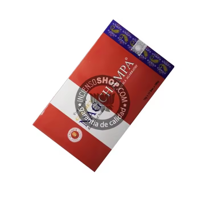 INCIENSOSHOP - Incienso Golden Nag Champa de Vijayshree - Agarbatti Masala - Caja de 12 Unidad de 15 Gramos - 1