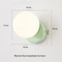 Lámpara De Pared Estilo Nórdico Crema Moderna Y Minimalista Para Pasillo Y Dormitorio Luz Colgante Creativa Francesa Roja Popular En Internet - details 1