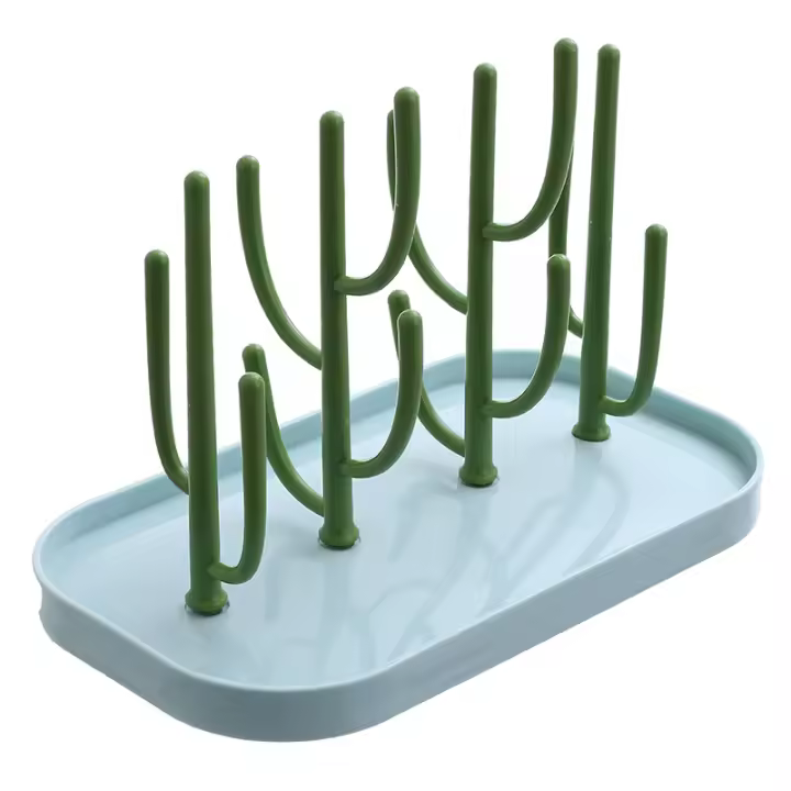 Rack De Secado Para Botellas De Alimentación De Bebé Soporte Para Tetinas Y Copas De Bebida Organizador De Almacenamiento Y Secado De Plástico Para 0-24 Meses - 1