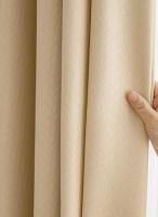 Cortinas De Color Sólido Negro Completo Para Dormitorio Y Sala De Estar Resistente a La Luz Telas De Cortina Anti-luz Clásicas De Poliéster 100% - details 2