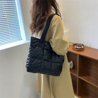 Nueva Bolso De Moda Para Mujer Estilo Coreano Bolso Espacioso De Algodón Bolsos De Hombro Casual Con Patrón Cuadriculado Tendencia Unisex - details 1