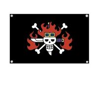 Bandera De Poliéster Para Decoración Externa Y Habitaciones Estética De One Piece Con Cuatro Agujeros Para Advertencia - details 9