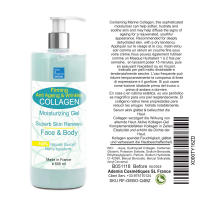 Gel de Colageno Antiedad - Conductor Radiofrecuencia Facial y Corporal - Gel Reafirmante Cuerpo y Rostro Antiarrugas Contorno de Ojos Firmeza de la Piel - 500 ml - Bleu & Marine Bretania - details 1