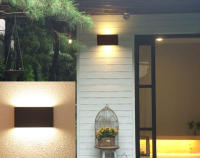 Lámpara De Pared LED Impermeable 12W Moderna Aluminio Luz De Jardín Puerta De Porche Decorativa IP65 110V 220V - details 7